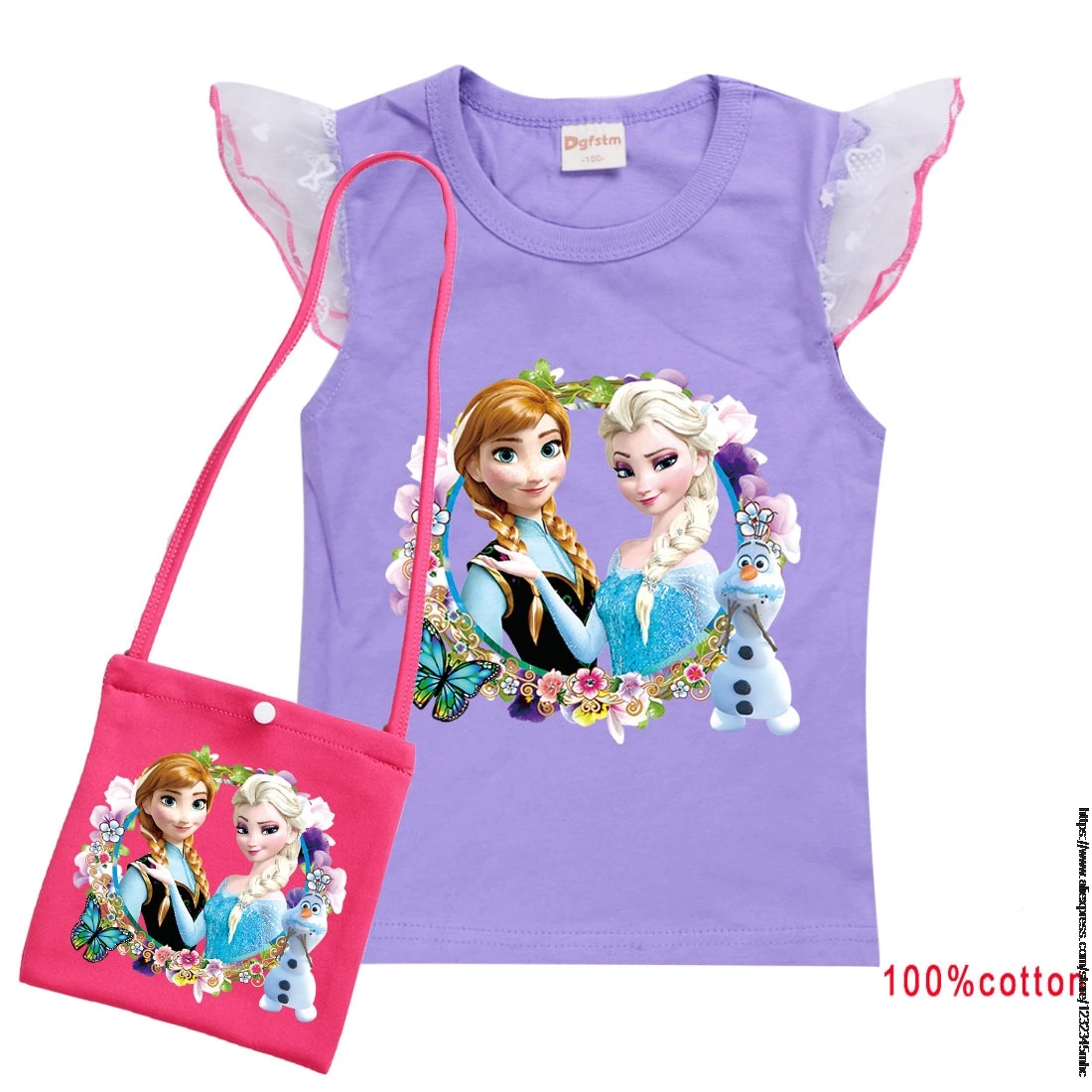 Disney Эльзы из мультфильма "Холодное сердце" летняя одежда с принтом для