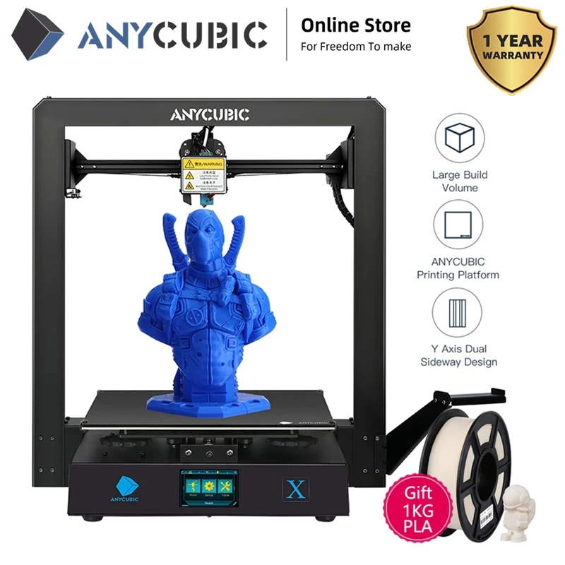 Anycubic FDM Series 3D Printer 4Max Pro 2.0/Mega S/Chiron Full Metal Frame Plus Size Desktop 3d Kit impresora drucker | Компьютеры и