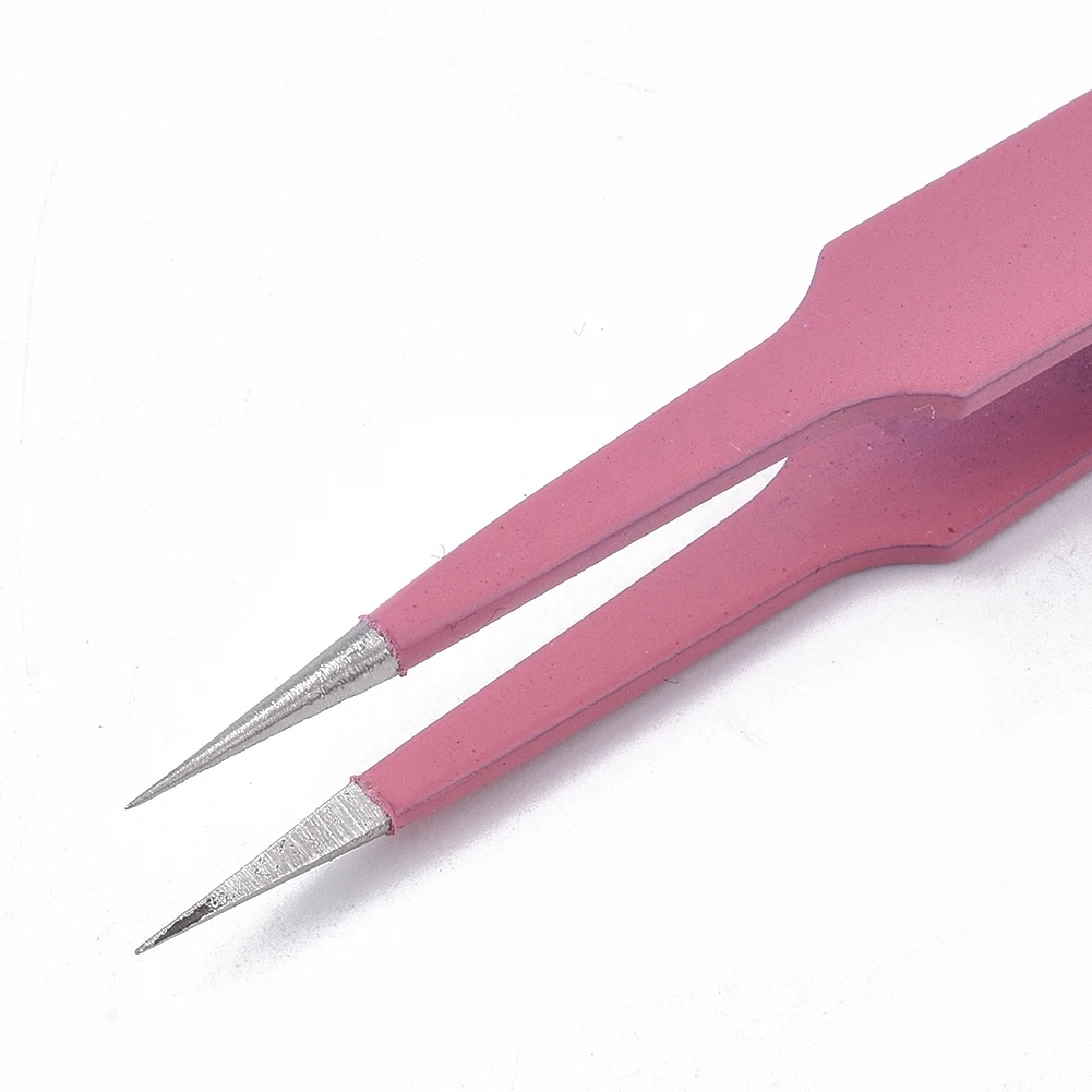 

1pcs Anti-Static Stainless Steel Tweezer For Intersperse Beading Jewelry Making DIY Accessories Tools