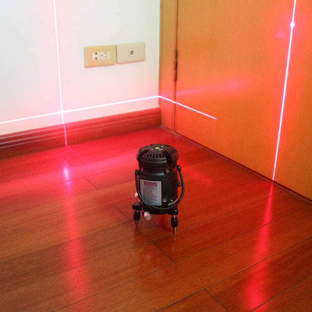 

5 Lines 6 Points Red Laser Level Self Leveling 360 Horizontal Vertical Line 635nm With Tilt Outdoor Mode