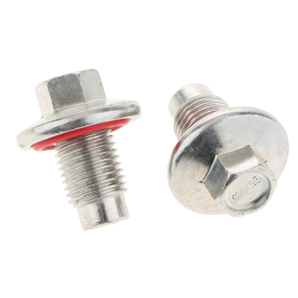 10 шт. Серебряный винт для слива масла с вставкой резиновая прокладка M14 x 1 5 Для Dodge