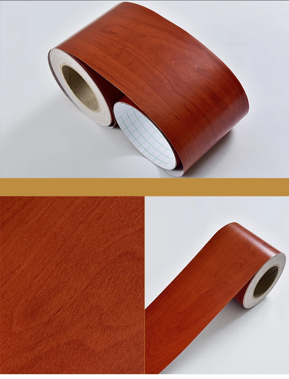DIY самоклеящаяся напольная контактная бумага деревянный стиль окантовочная линия наклейка Водонепроницаемая виниловая линия талии настенная бумага домашний декор