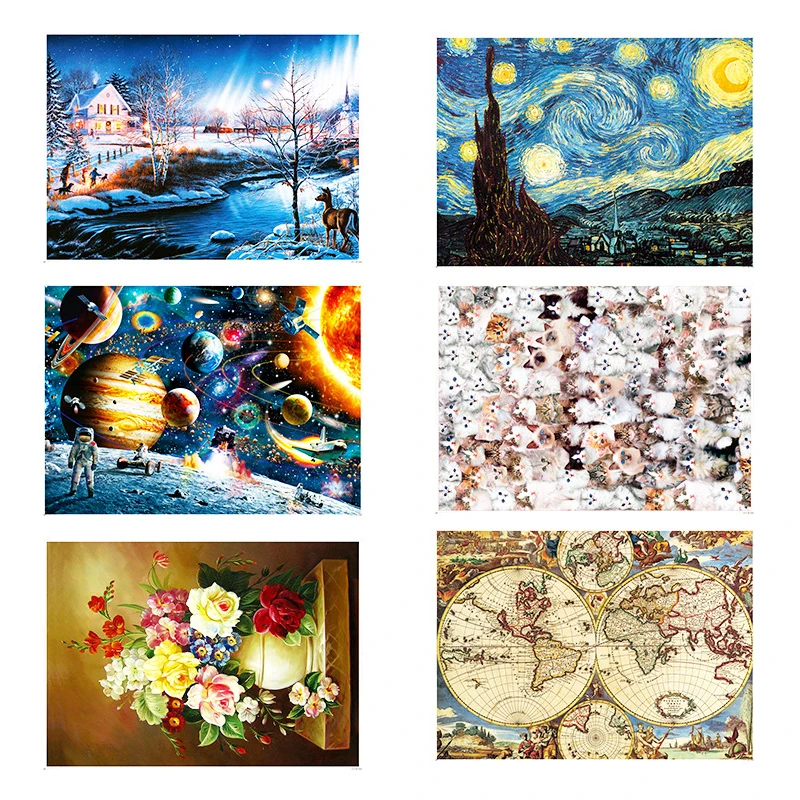 Jigsaw Puzzle 1000 Pieces Adult 50*70 cm Diy Educational Games Toys Assembling Picture Landscape Puzzles For Adults kids | Игрушки и