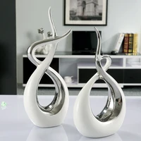 european ceramic pointed ornaments home livingroom table figurines decoration office desktop accessories crafts wedding gifts