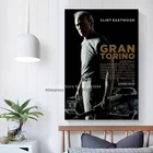 Clint Eastwood Gran Torino кино плакаты и принты Картина на холсте Настенная картина Винтажный Фильм декоративный Декор для дома отображение