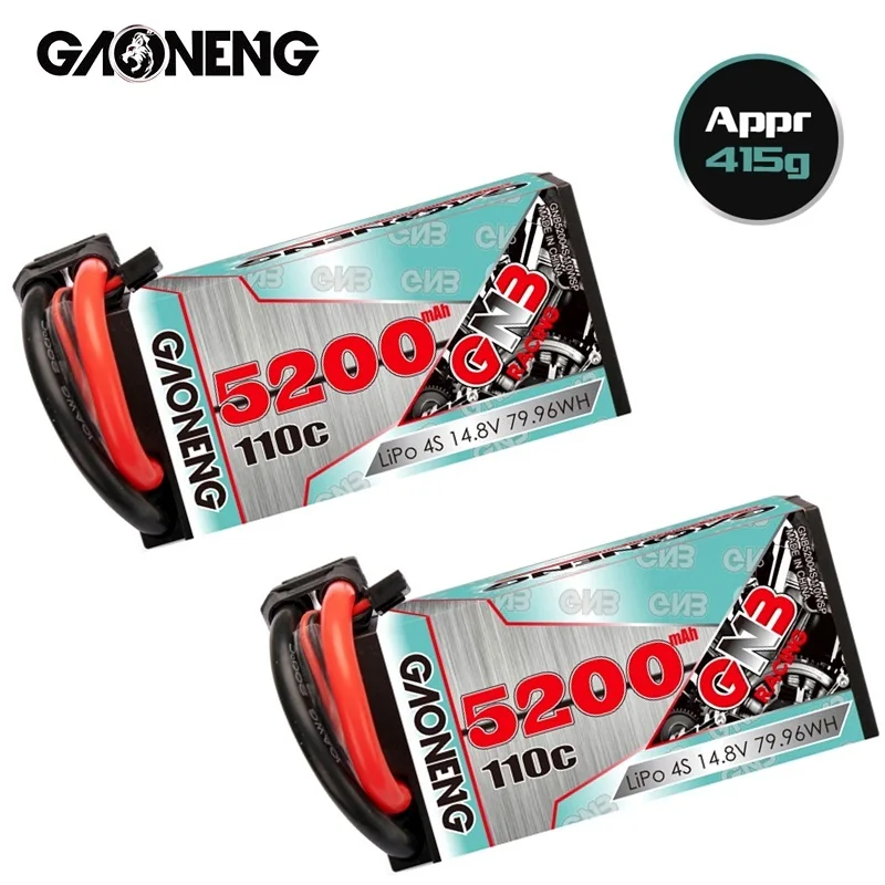 Купи 1-2 шт. GNB новейшая модель 5200mAh 4S 14, 8 V 110C plus Hardcase Short LiPo Battery Pack XT90 Plug для RC Drift Car RC Boat за 3,658 рублей в магазине AliExpress