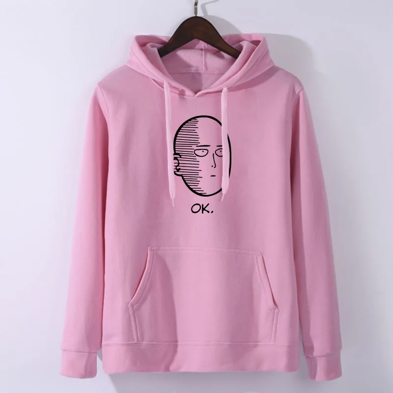 pink 3 Аниме One Punch man Saitama Толстовка Oppai толстовка с капюшоном Толстовка Косплей Костюм Новинка - Цвет: pink 3