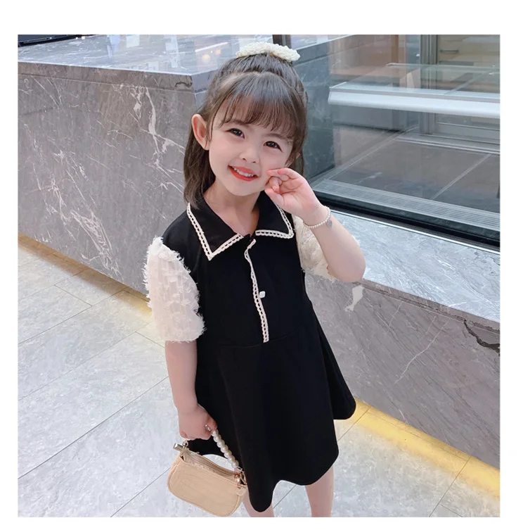 Ropa con patr&oacute;n para ni&ntilde;os, vestido de princesa para ni&ntilde;a de 2 a 7 a&ntilde;os, ropa de algod&oacute;n, disfraz para fiesta de cumplea&ntilde;os-4
