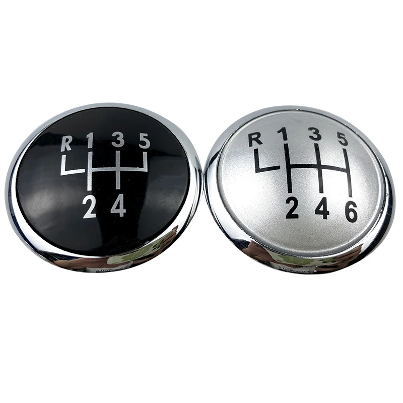 Silver Black Gear Shift Knob Lever Shifter Emblem Cap Cover For VW Polo 9N 9N2 GTI 2002 2003 2004 2005 2006 2007 2008 2009 2010 |