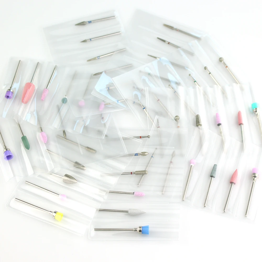 6 шт./компл. сверло для ногтей алмазные керамические силиконовые фрезы