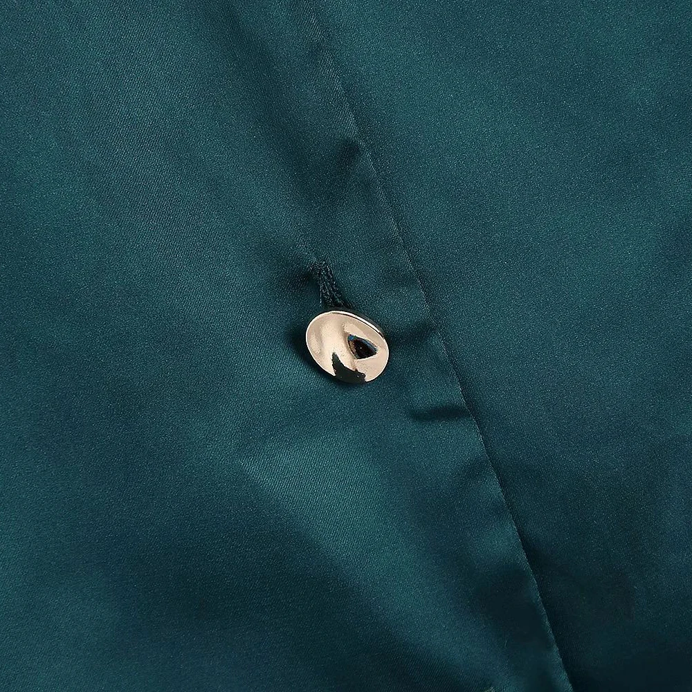 

2020 New Women Long Satin Blouse Long Sleeves Collared Loose Tops Casual Elegant Women Oversize Shirts Femme Mujer blusas