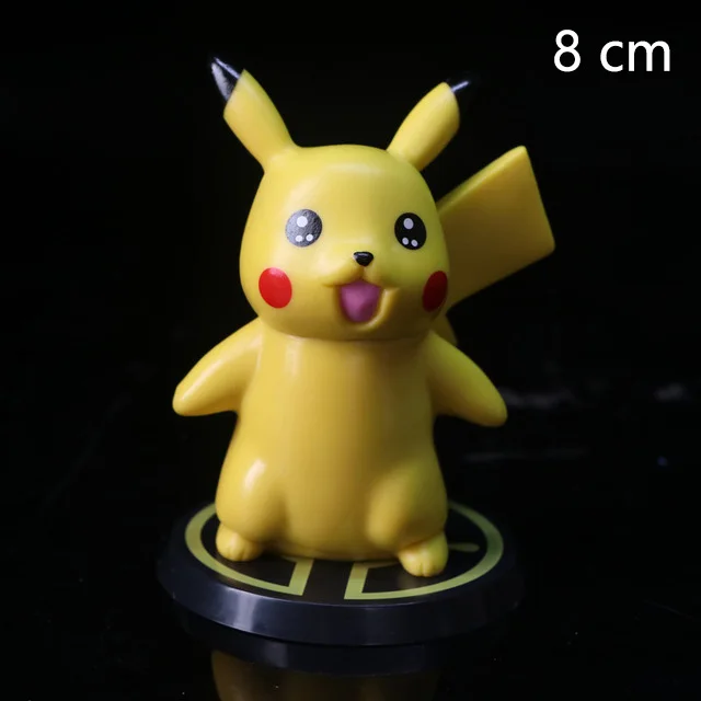 8cm Большой размер X Y Hydreigon Entei Genesect Raichu pika аниме экшн& toyp Покемон Фигурки Коллекция Модель игрушки подвижная база - Цвет: 8cm