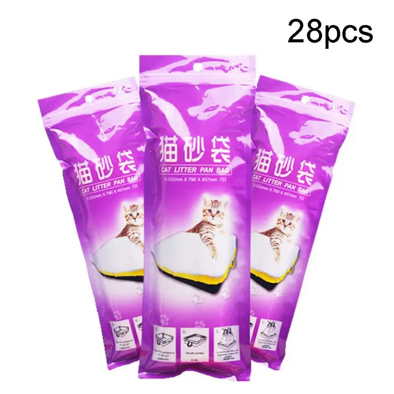 28 шт шнурок толстый ПЭТ подстилка мешок чехол с подкладкой кошка песок чистящие