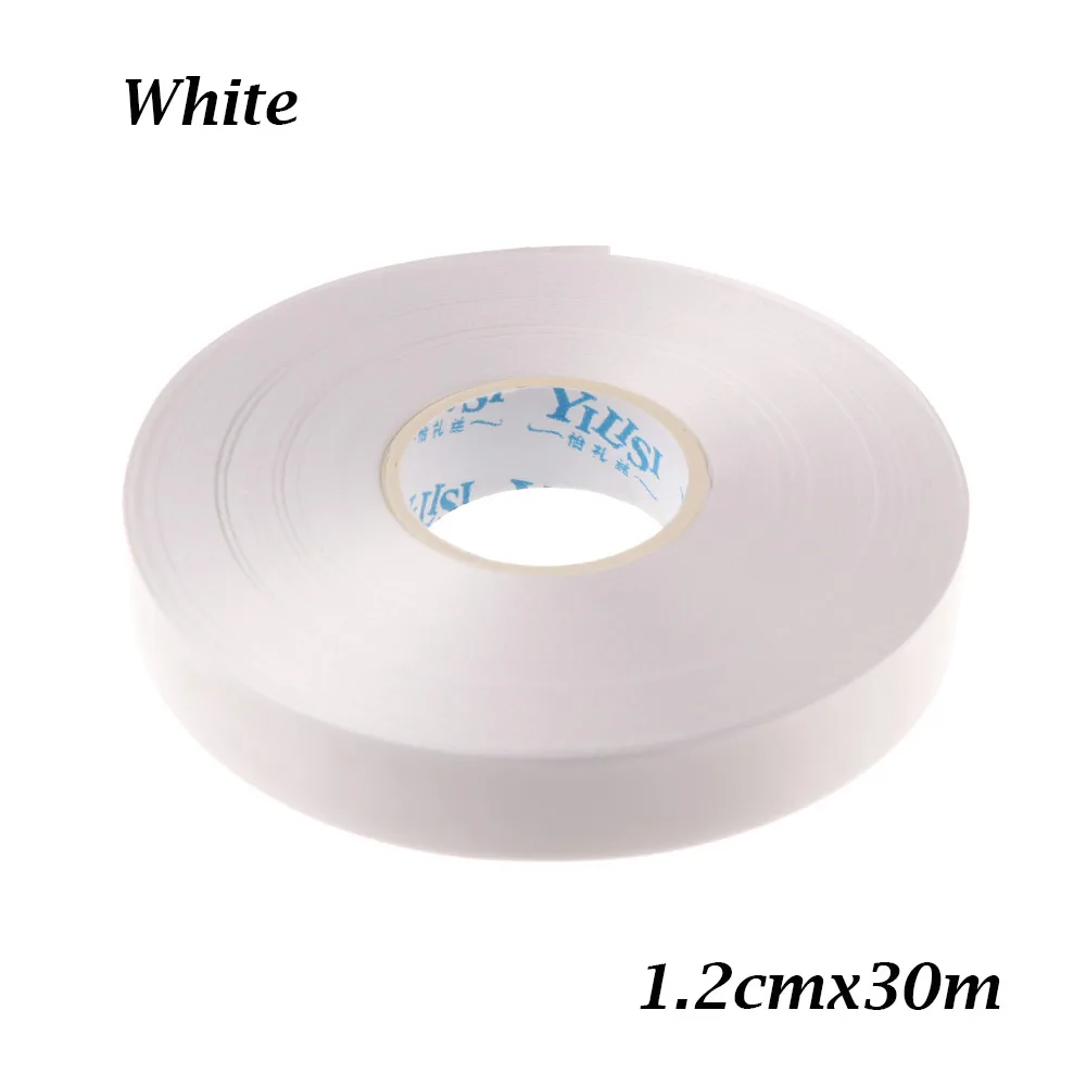 white 30m 5/10/возможностью погружения на глубину до 30 м лента для воздушных шаров рулон фольга, латекс воздушные шары украшения Свадебные украшения подарочной коробке декора на день рождения, фестиваль, вечерние Supplie - Цвет: white 30m