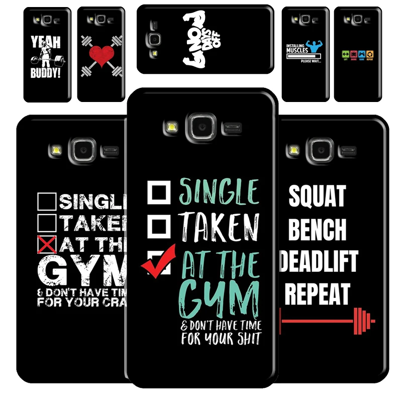 Bodybuilding Gym Fitness Quotes Case For Samsung Galaxy J7 J5 J3 2016 A5 A3 2017 A6 A8 J4 J6 Plus J8 J2 Core 2018 Cover