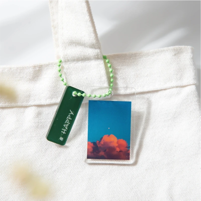 

Yoofun 8 designs Acrylic Pendant Beautiful Cloud Sky Moonlight Keychain Keyring Collection Model Toy Gift