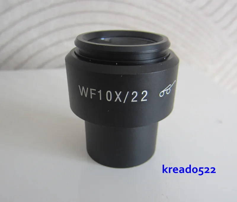 WF10X 22mm Zoom Adjustable High Eyepoint Wide Angle Optical Stereo Microscope Eyepiece Lens 30mm with Rubber Plastic Eye Guards |