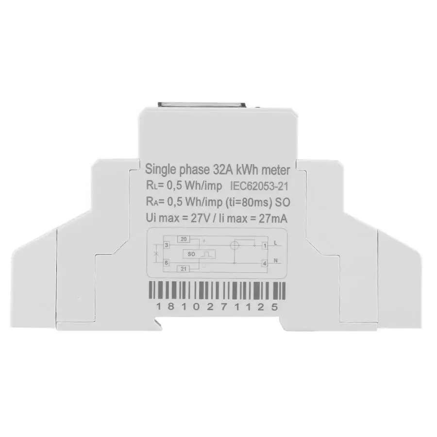 DDS518C цифровой ЖК дисплей счетчик энергии 220V однофазный din рейку кВт ч