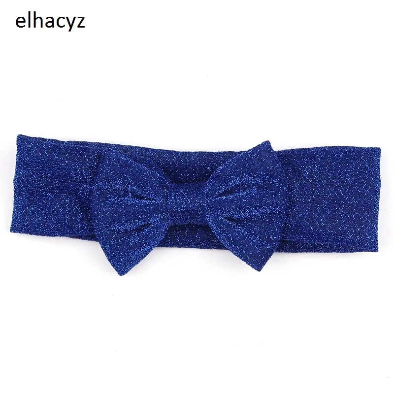 1PC NEW Girls Solid Elastic Headband For Children Glitter 4'ɻow Turban Hairband Hair Accessory Kids Bands Headwear |