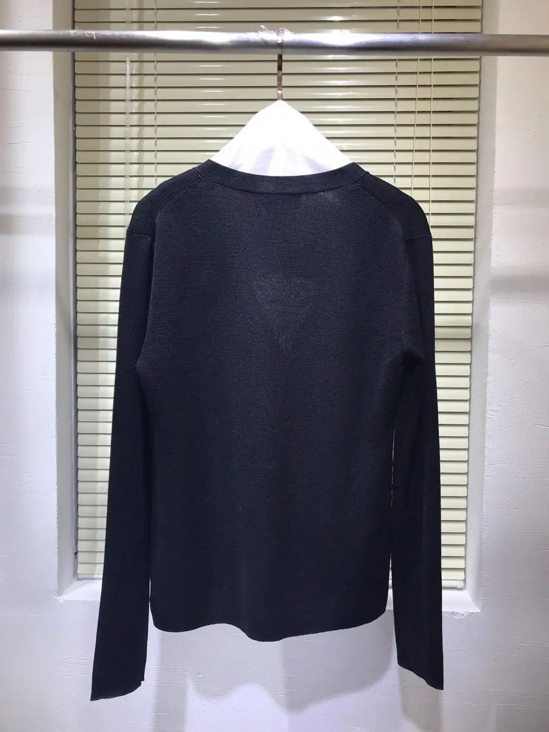 

2020 Autumn Runway Designer Cardigans Long Sleeve V-Neck Silk Sweater Single Breasted Long Sleeves Cardigan