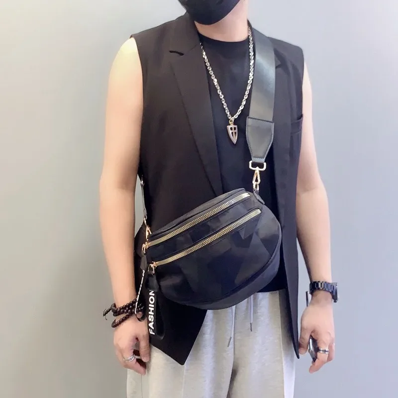 

Camouflage chest bag new Joker Korean leisure fashion sports nylon waterproof wide shoulder strap slung waist pocket tide