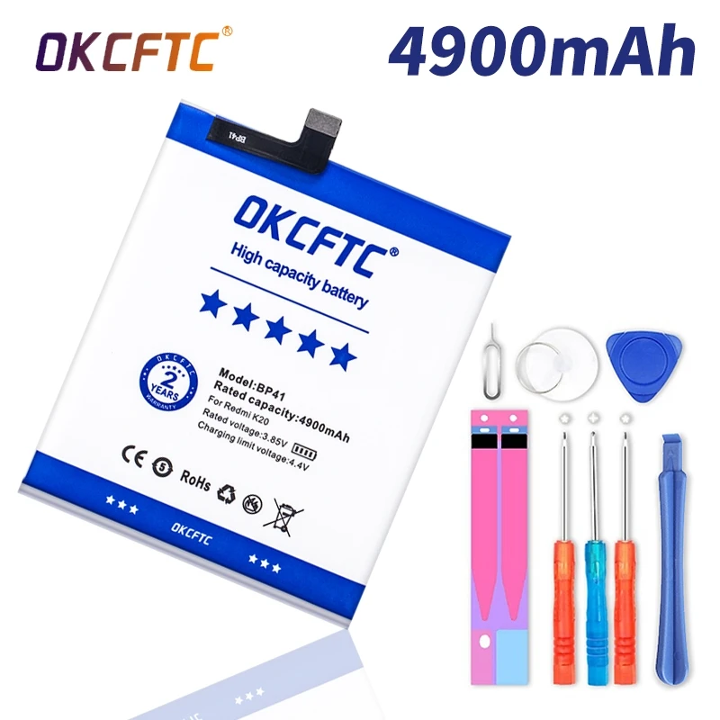 

Original Replacement Battery BP41 BP40 For Xiaomi Redmi K20 Pro Mi 9T Pro Mi9T Redmi K20Pro Premium Genuine Battery 4900mAh