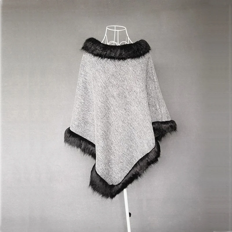 Women Autumn Cloak Cape Fashion Fur Coat |