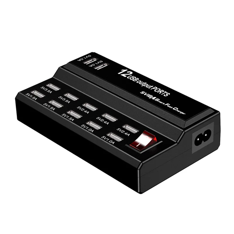 

USB 12 Порты и разъёмы s Штекерный Зарядное устройство смарт-устройство для быстрой зарядки нескольких Порты и разъёмы мобильный телефон 5V 3.5A 2...