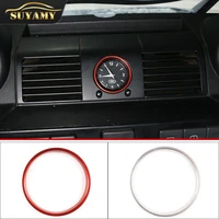 decorative ring cover car dashboard center clock trim styling for land rover defender 2008 2018 car accessories interior
