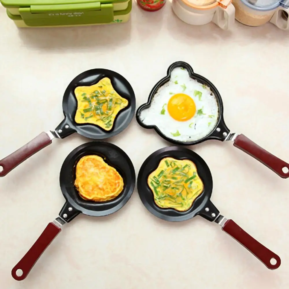 

Mini Cute Shaped Egg Frying Pans Nonstick Stainless Steel Omelette Breakfast Pancake Egg Mould Pans Cooking Tools