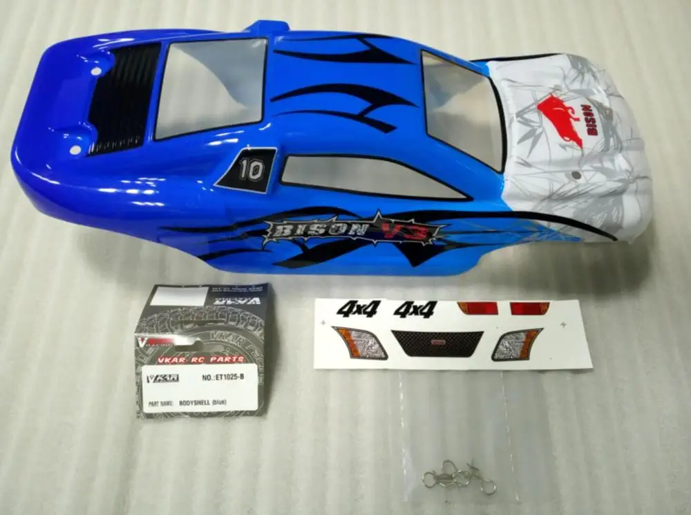 Vkar Racing 1/10 Bison V3 новая синяя оболочка для тела|Детали и аксессуары| |