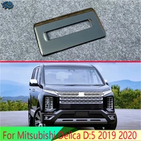 for mitsubishi delica d5 2019 2020 car accessories piano black rear air conditioning adjustment box special decoration