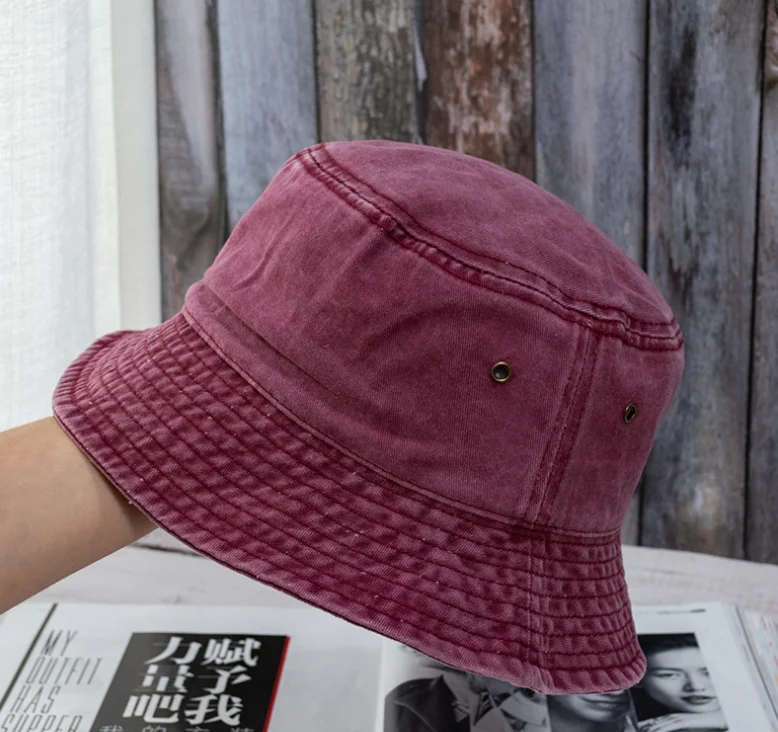 

2021 New Foldable Fisherman Hat Washed Denim Bucket Hats Unisex Fashion Bob Caps Hip Hop Gorros Men Women Panama Bucket Cap Gift