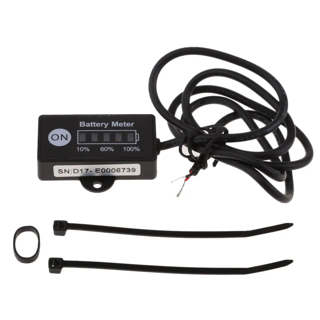 

12V 24V LED Battery Indicator Gauge Meter For Motorcycle Car Marine ATV