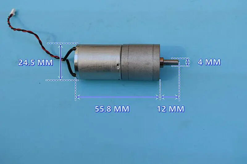 ZGA25R 370 микро 25 мм металлический Коробка передач редукторный двигатель DC 5V 6V 34
