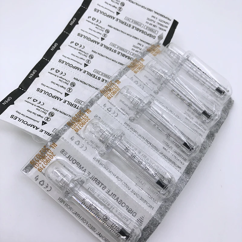 

0.3ml Syringe needle Ampoule head for hyaluronic pen Atomizer Gun protractors Noninvasive Anti Wrinkle Lifting face lip filler