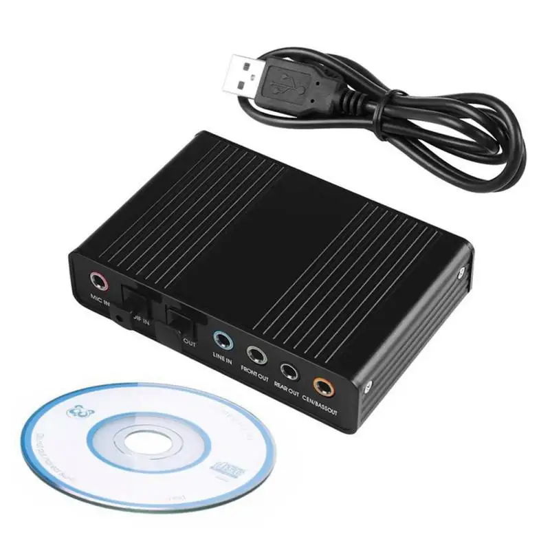 Внешняя звуковая карта канал оптическое аудио волокно смешанный звук S/PDIF для ПК