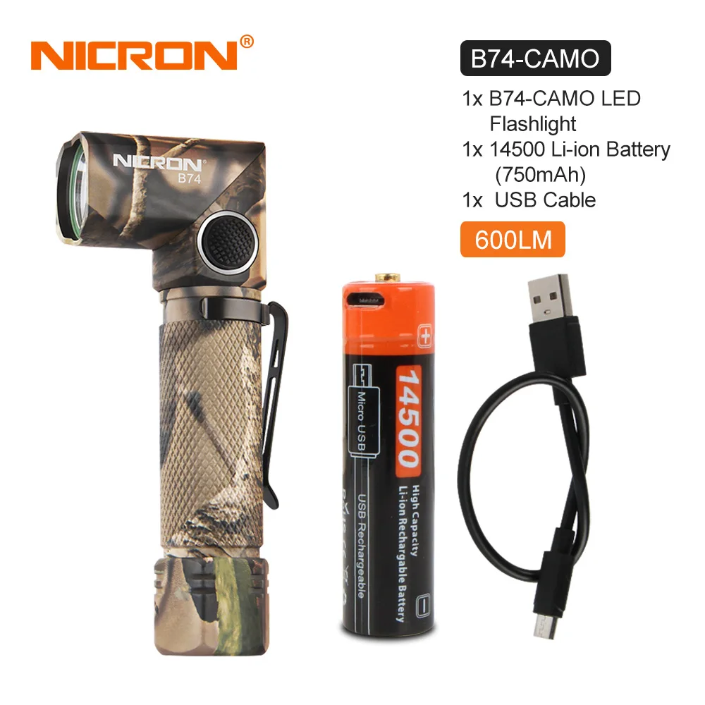 

NICRON B70Plus поворотный фонарь 3 цвета