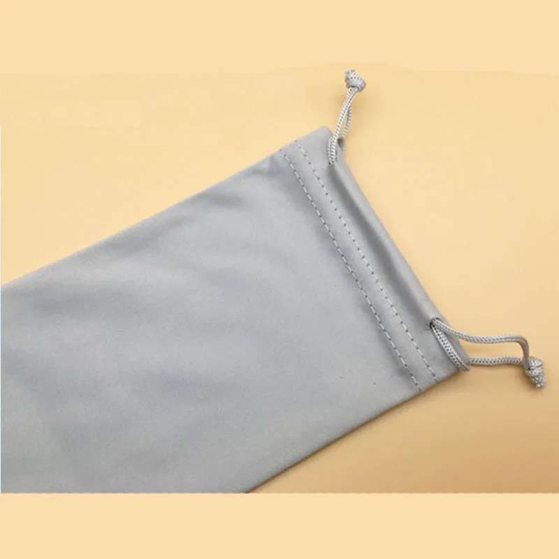 Высокое качество черные солнцезащитные очки сумка из микрофибры мягкие для