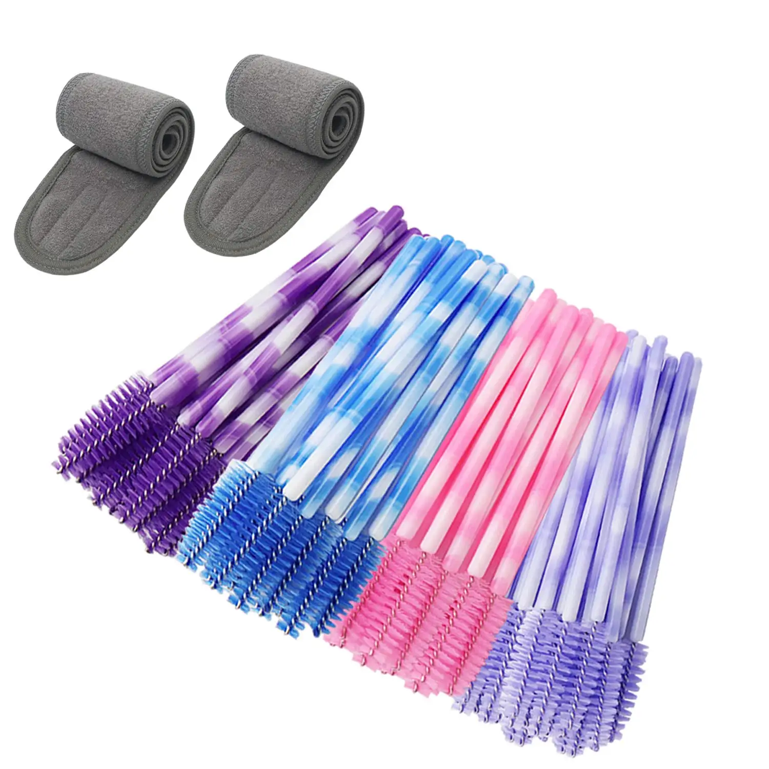 

Plastic eyelash brush mascara wand multicolor lash brush coloful brow comb eyelash extension brushes