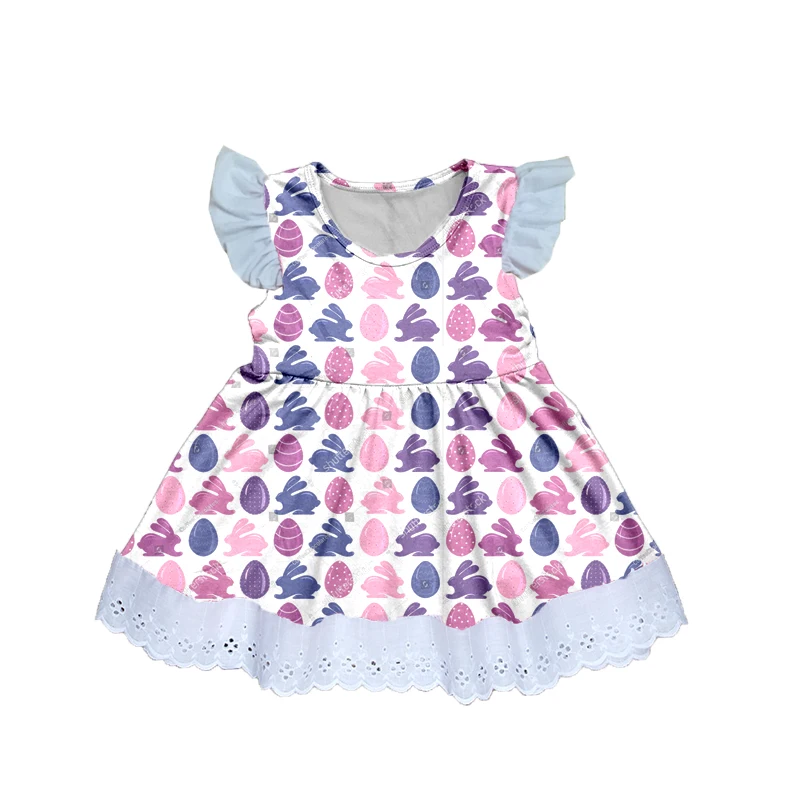 Drop Shipping 2020 Fancy spring Valentine's Day cotton hot sale Easter girl boutique kids dress | Детская одежда и обувь