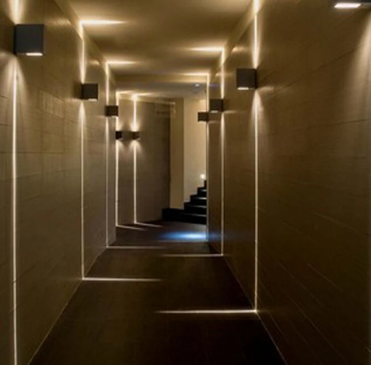 

12W LED Wall Lamp Indoor Outdoo Waterproof Light IP65 Adjustable Beam Angle Design Cube LED Bedroom courtyard Porch wall sconce