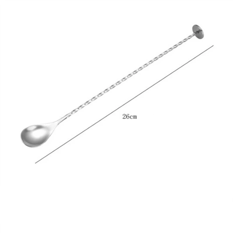 1Pc Stainless Steel Adjusting Stir Bar Spoon Long Handle Swizzling Stick Cocktail Mixing Threaded Bartending Supplies - купить по