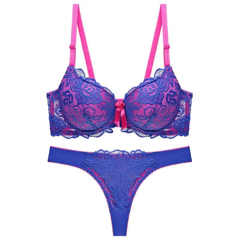 

BANNIROU Lingerie Women's Underwear Set Sexy Lace Lingerie Set Female Underwear Set Lace Bra Panties Underwear Thongs Women 2022