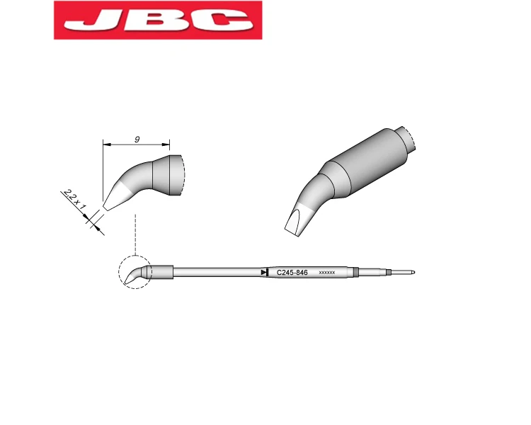 Наконечники паяльника JBC специализированный Сменный Адаптер для зеркальная