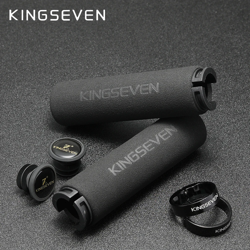 Велосипедные Грипсы KINGSEVEN сверхлегкие гладкие Нескользящие - Цена: 762.23