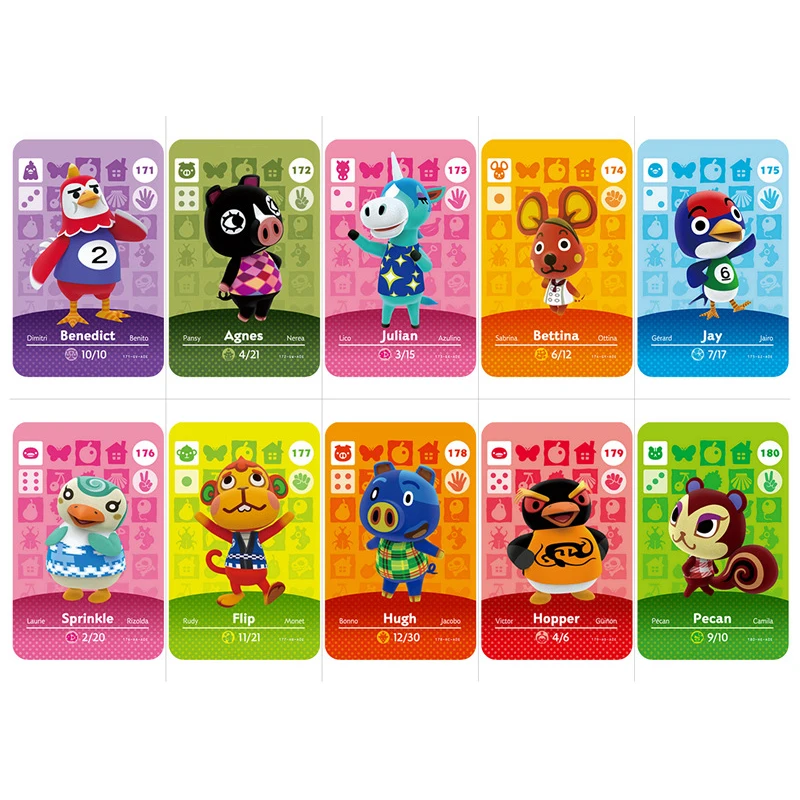 Карточка для скрещивания животных серии 2 (161 200) карта Amiibo работает Switch 3DS NS Games New