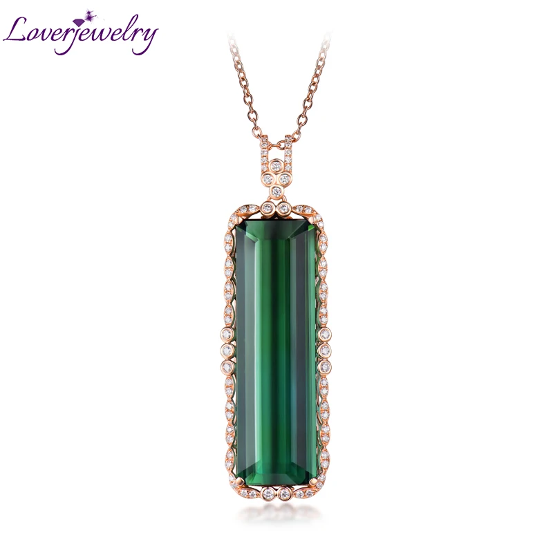 Женский кулон с изумрудами розовое золото 18 К 2019 | Украшения и аксессуары