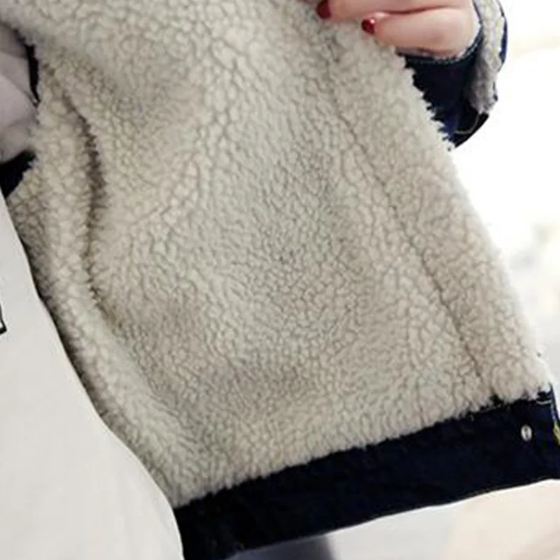 

Autumn and winter 2020 new thickened cotton padded jacket Denim Jacket Women's Korean short cotton padded jacket women