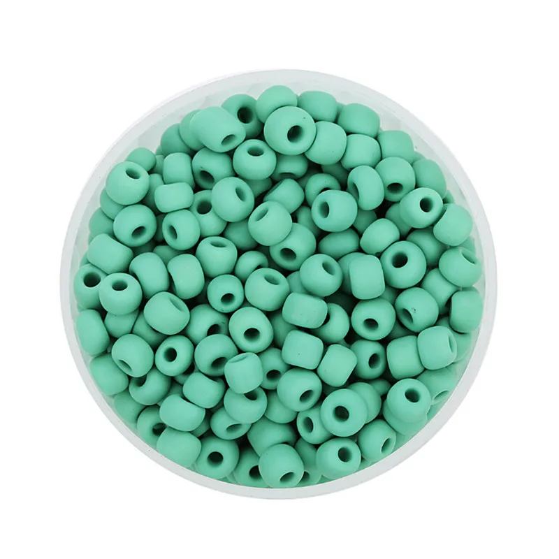 Около 500 шт 4 мм яркие цвета матовые стеклянные бусины для женщин и девочек DIY